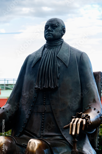Monument of Peter the Great at Peter and Paul Fortress in St. Petersburg, Russia