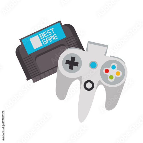 Retro videogame console and gamepads