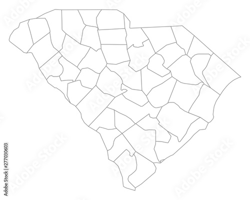 Karte von South Carolina