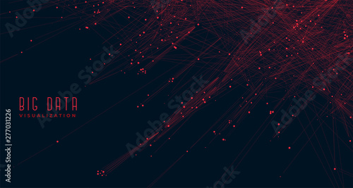 big data visualization concept background