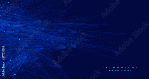 abstract blue tachnology big data ai background
