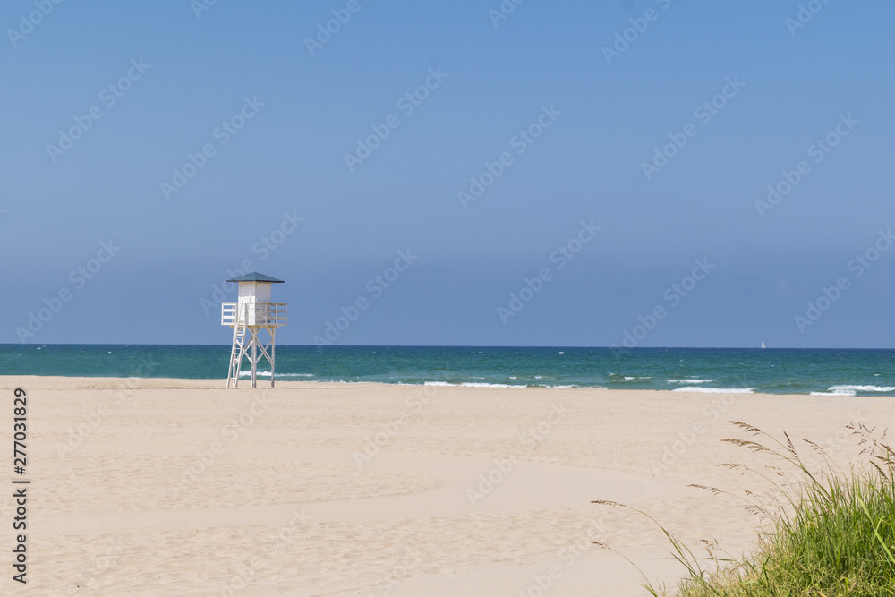 Large and clean beach landscape without people Large and clean beach landscape without people