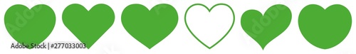 Heart Green | Eco | Nature | Love | Logo | Variations