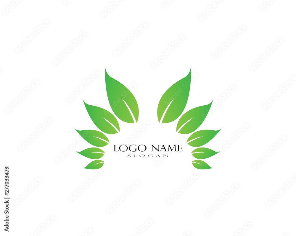 Logos of green leaf ecology nature element vector icon Logos of green leaf ecology nature element vector icon