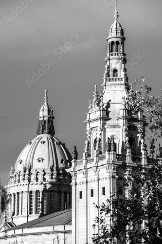 National Museum of Catalan Art MNAC on Plaza Espanya in Barcelona. photo