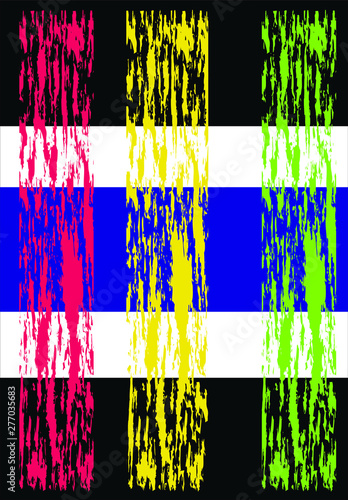 Set of repeating horizontal abstract color spots. Background for finishing fabrics, prints on clothing, paper and bags.