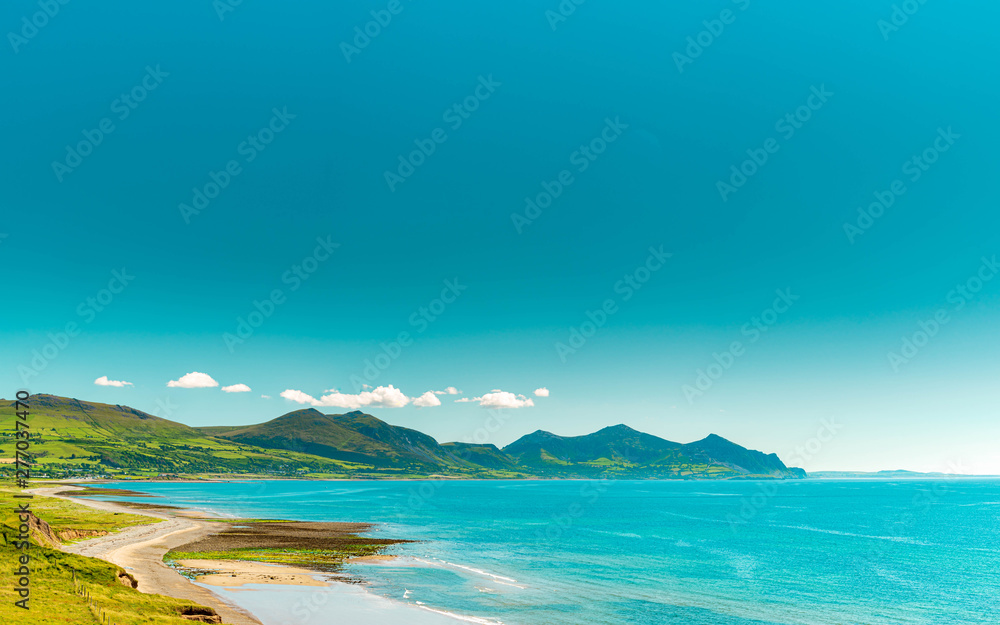 SUMMER  AT DINAS DINLLE BEACH, LLYN PENINSULA, NORTH WALES