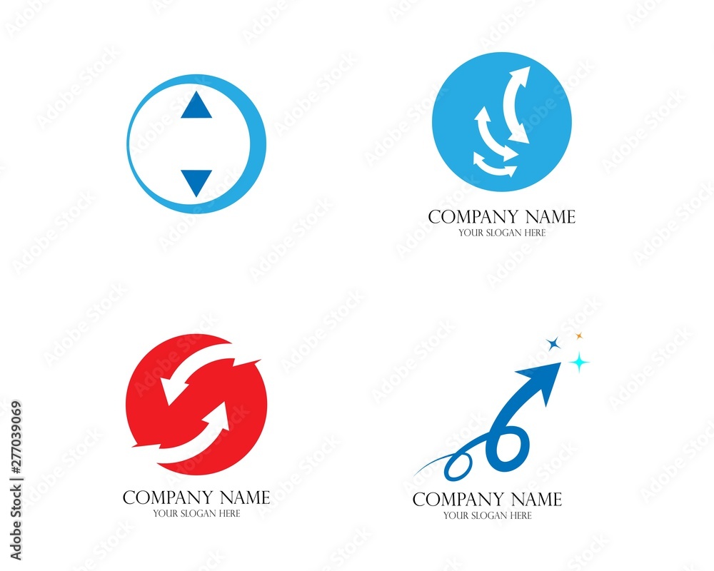 Arrows vector illustration icon Logo Template design Arrows vector illustration icon Logo Template design