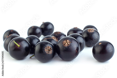 Black currant berries closeup