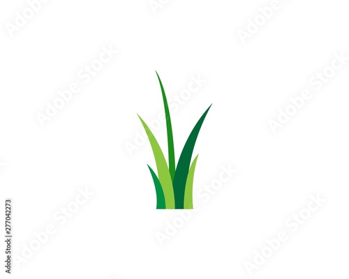 Grass logo vector template