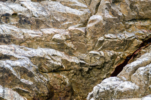 Close-up of a rock. Details of the surface.