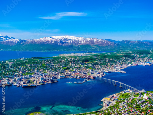 Summer view of Tromso, Norway
