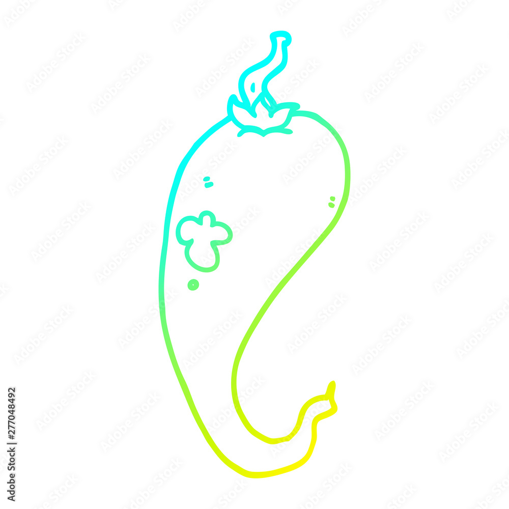 cold gradient line drawing cartoon chili pepper cold gradient line drawing cartoon chili pepper
