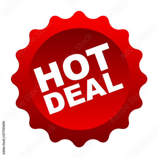 red vector banner hot deal