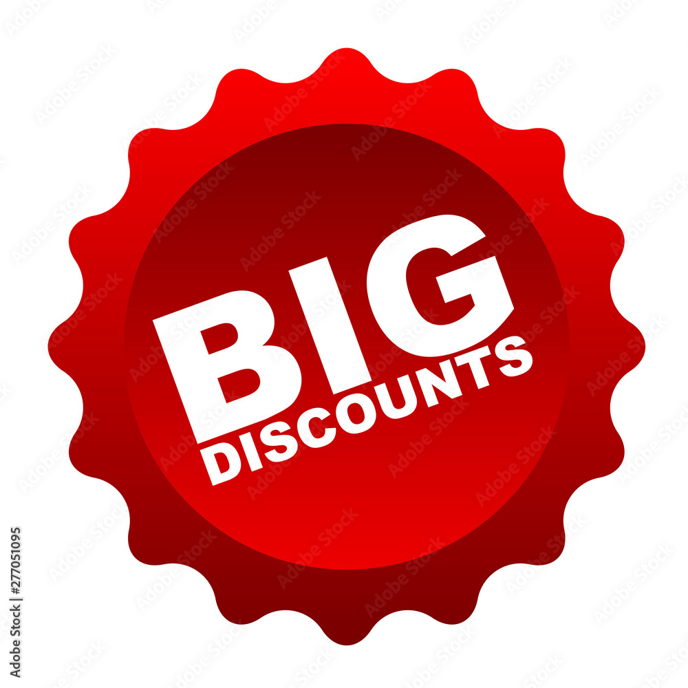 red vector banner big discounts red vector banner big discounts