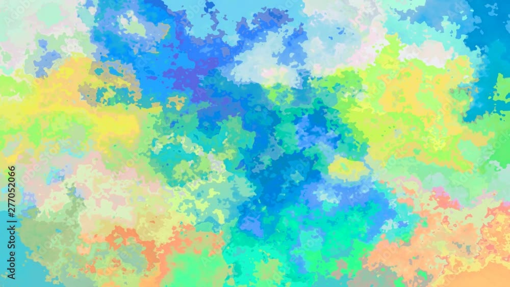 abstract animated twinkling stained background seamless loop video - watercolor splotch effect - light pastel full color abstract animated twinkling stained background seamless loop video - watercolor splotch effect - light pastel full color