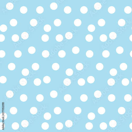 Light blue background random scattered dots seamless pattern