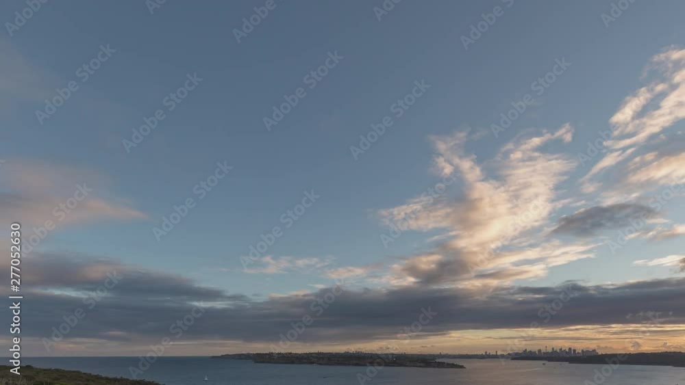 Sydney Harbour from Manly North Head Day to Night Time lapse Sydney Harbour from Manly North Head Day to Night Time lapse