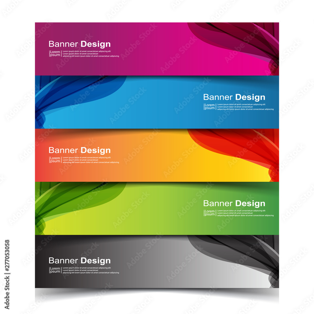 Vector Abstract banner web template Vector Abstract banner web template