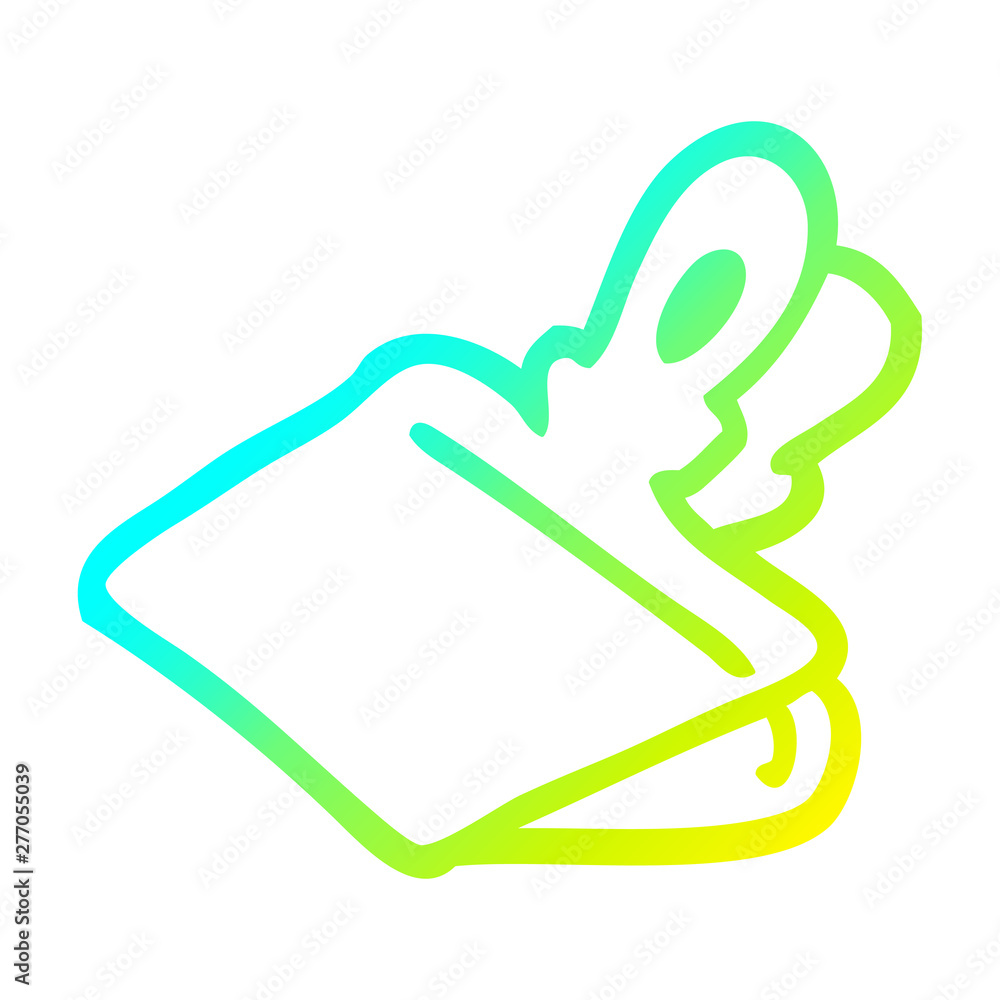 cold gradient line drawing cartoon paper clip cold gradient line drawing cartoon paper clip