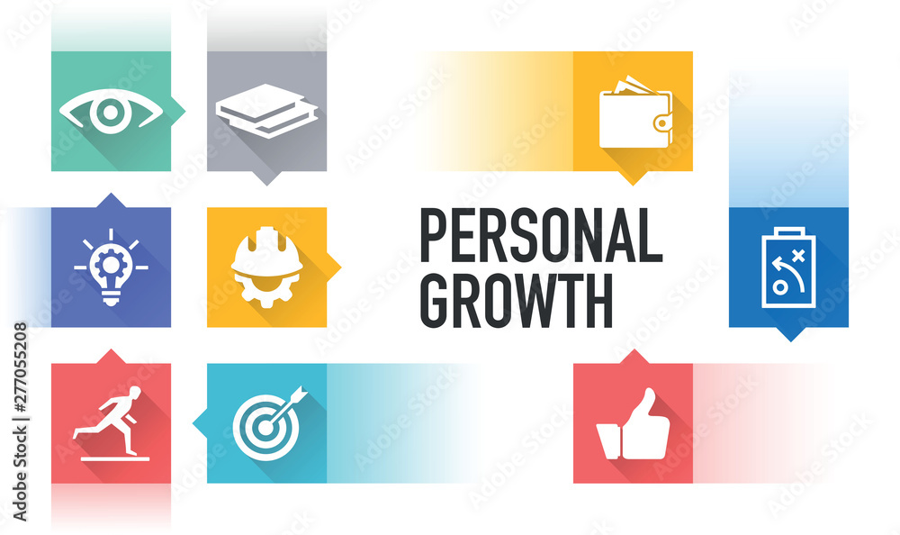 PERSONAL GROWTH ICON CONCEPT PERSONAL GROWTH ICON CONCEPT