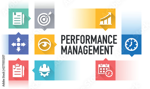 PERFORMANCE MANAGEMENT ICON CONCEPT