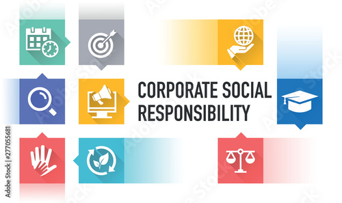 CORPORATE SOCIAL RESPONSIBILITY ICON CONCEPT