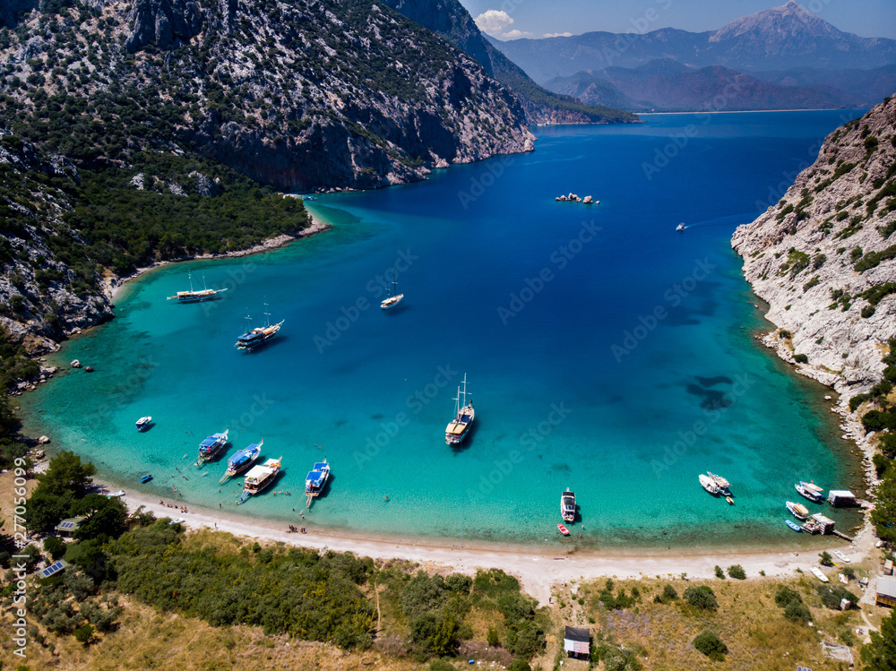Obraz premium Porto Ceneviz Cove Aerial