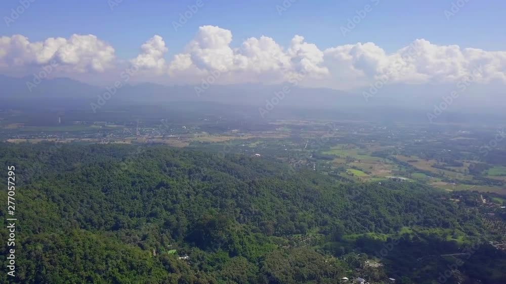 Mountain Rural Area in Northern Thailand. Aerial View Mountain Rural Area in Northern Thailand. Aerial View