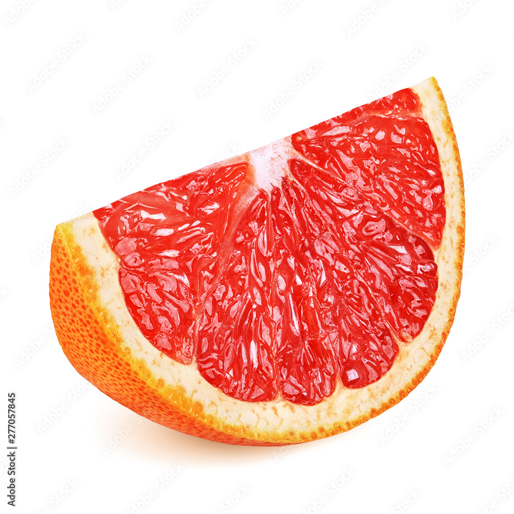 Grapefruit slice isolated on white background Grapefruit slice isolated on white background