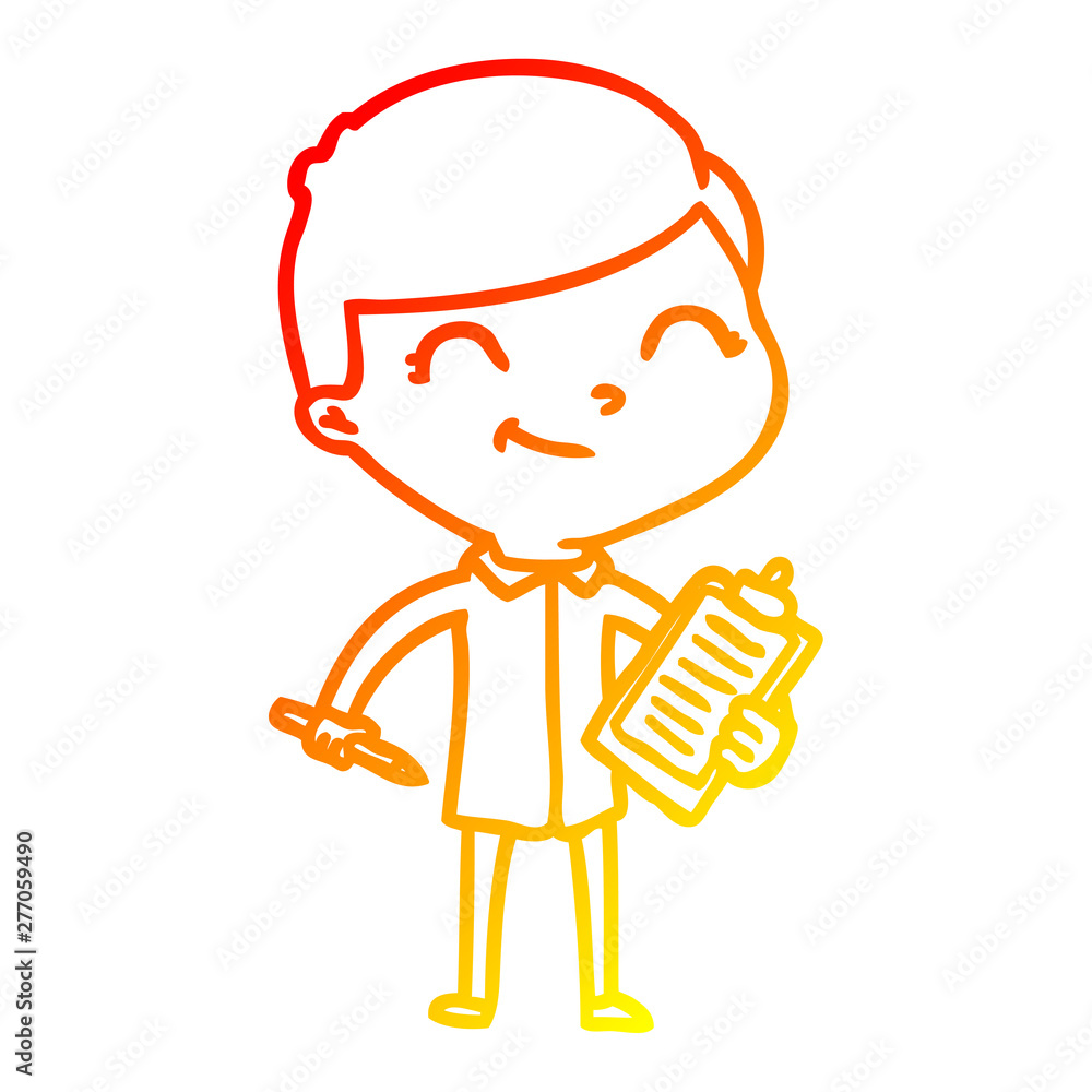 warm gradient line drawing cartoon boy smiling warm gradient line drawing cartoon boy smiling