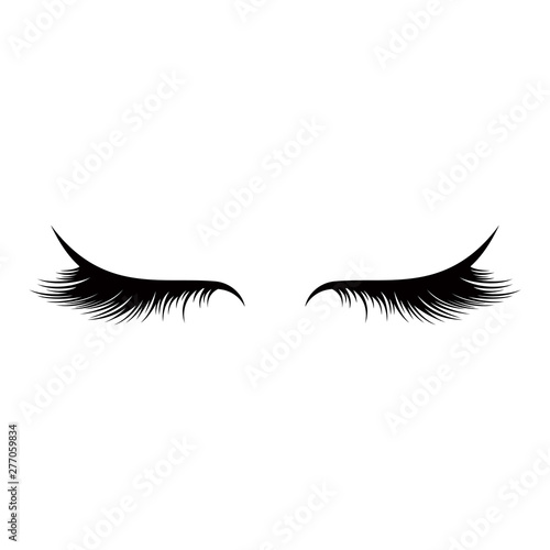 Vector eyelashes