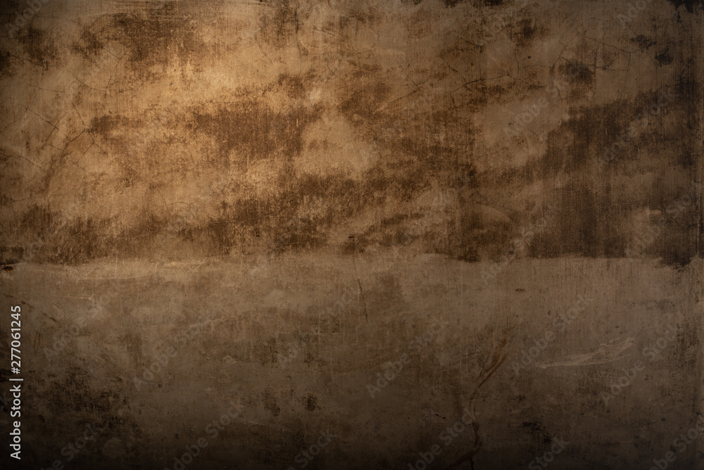 Fototapeta premium Dark brown background concrete texture wall grunge rust rusty