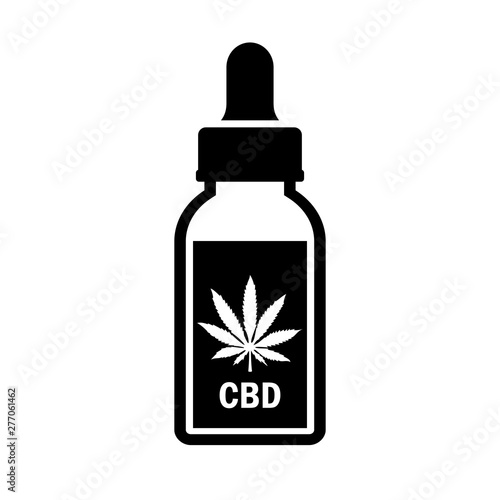 Cbd oil vector icon