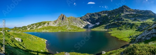 The trefoil lake, one of the seven rila lakes in Bulgaria photo