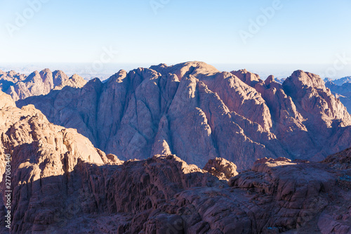 Amazing Sunrise at Sinai Mountain, Beautiful dawn in Egypt, Beautiful view from the mountain  © Mountains Hunter