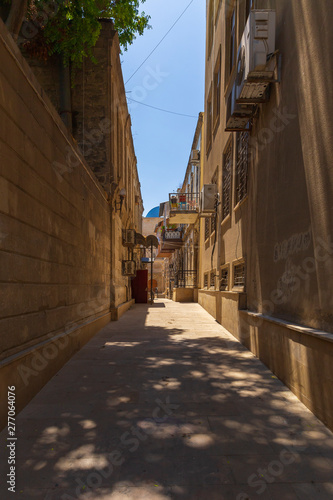 Narrow streets in the old city-fortress in Baku © alexmu
