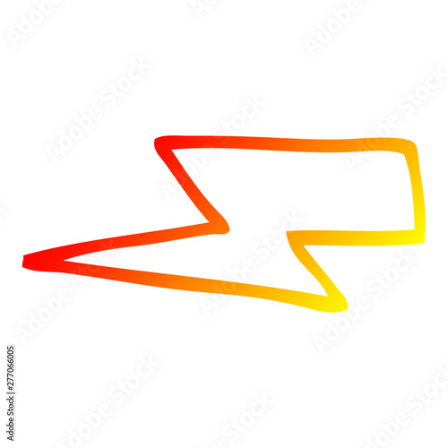 warm gradient line drawing cartoon  lightening bolts