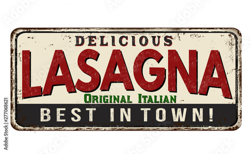 Lasagna vintage rusty metal...