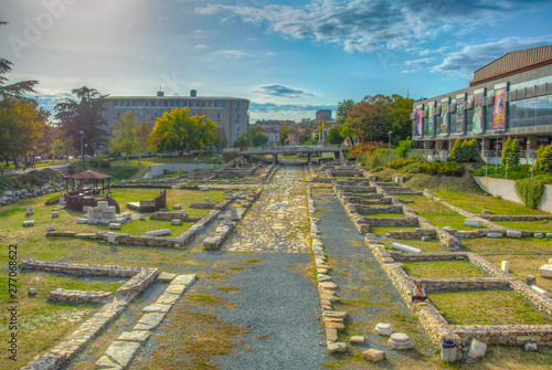 Ancient ruins in Stara Zagora, Bulgaria photo