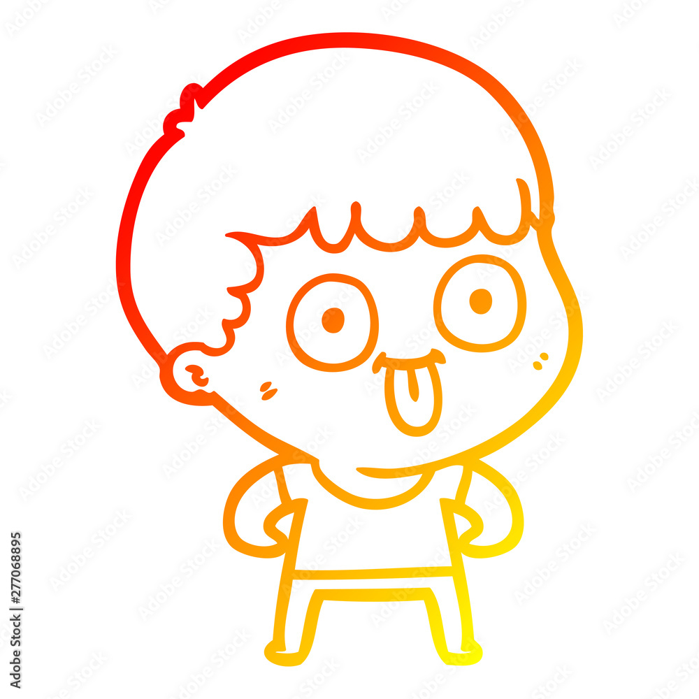 warm gradient line drawing cartoon man staring warm gradient line drawing cartoon man staring