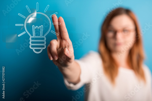 holding illuminated light b...