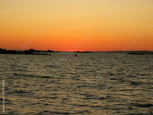 Secuencia de fotos de la puesta de sol del 9 de agosto de 2009. 