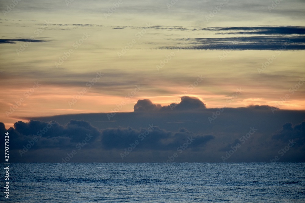 sunrise over the ocean