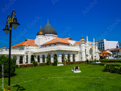 View of Kapitan Keling Mosque in Penang, Malaysia photo