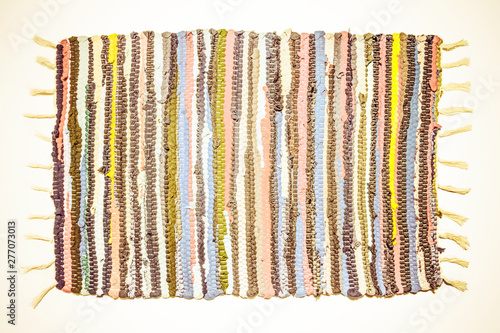 Webteppich isoliert im Retro Stil