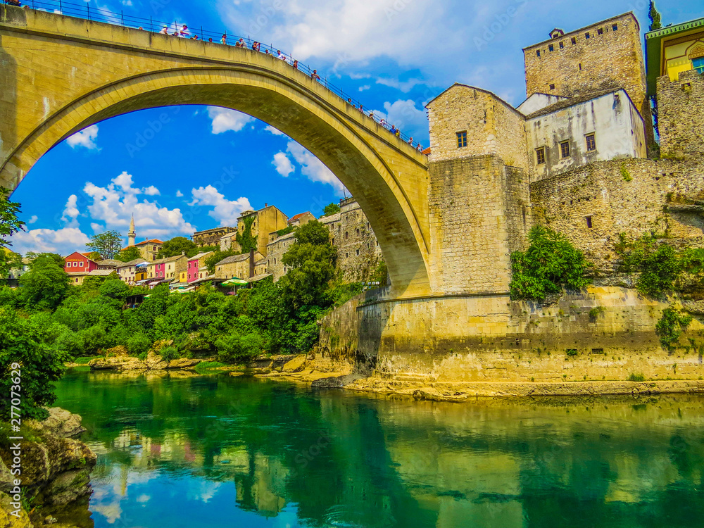 Stari Most (Old Bridge) in Mostar , Bosnia and Herzegovina