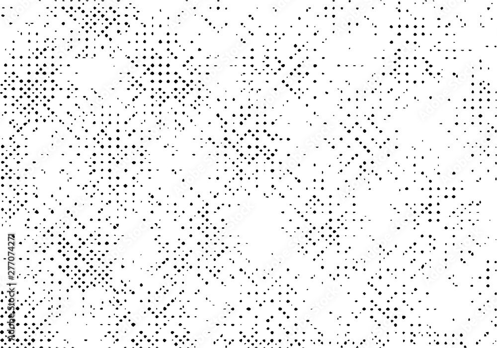 Grunge texture background, Old pattern overlay vector, Black monochrome halftone rough