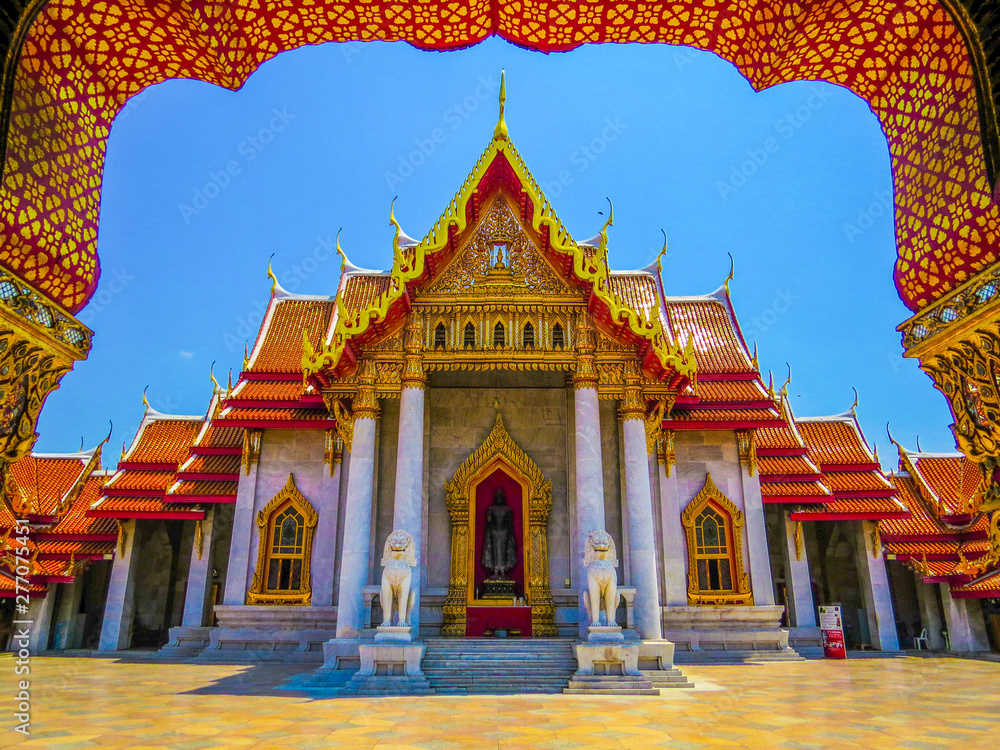 Obraz premium Marble Temple in Bangkok, Thailand