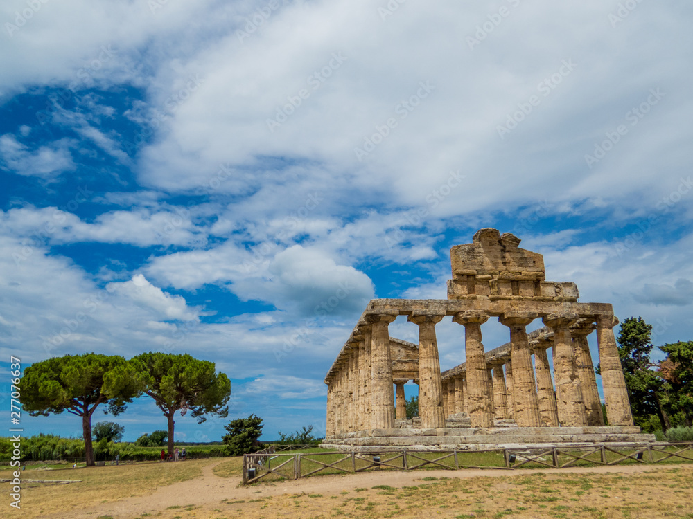Naklejka premium Temple of Athena, Paestum, Italy